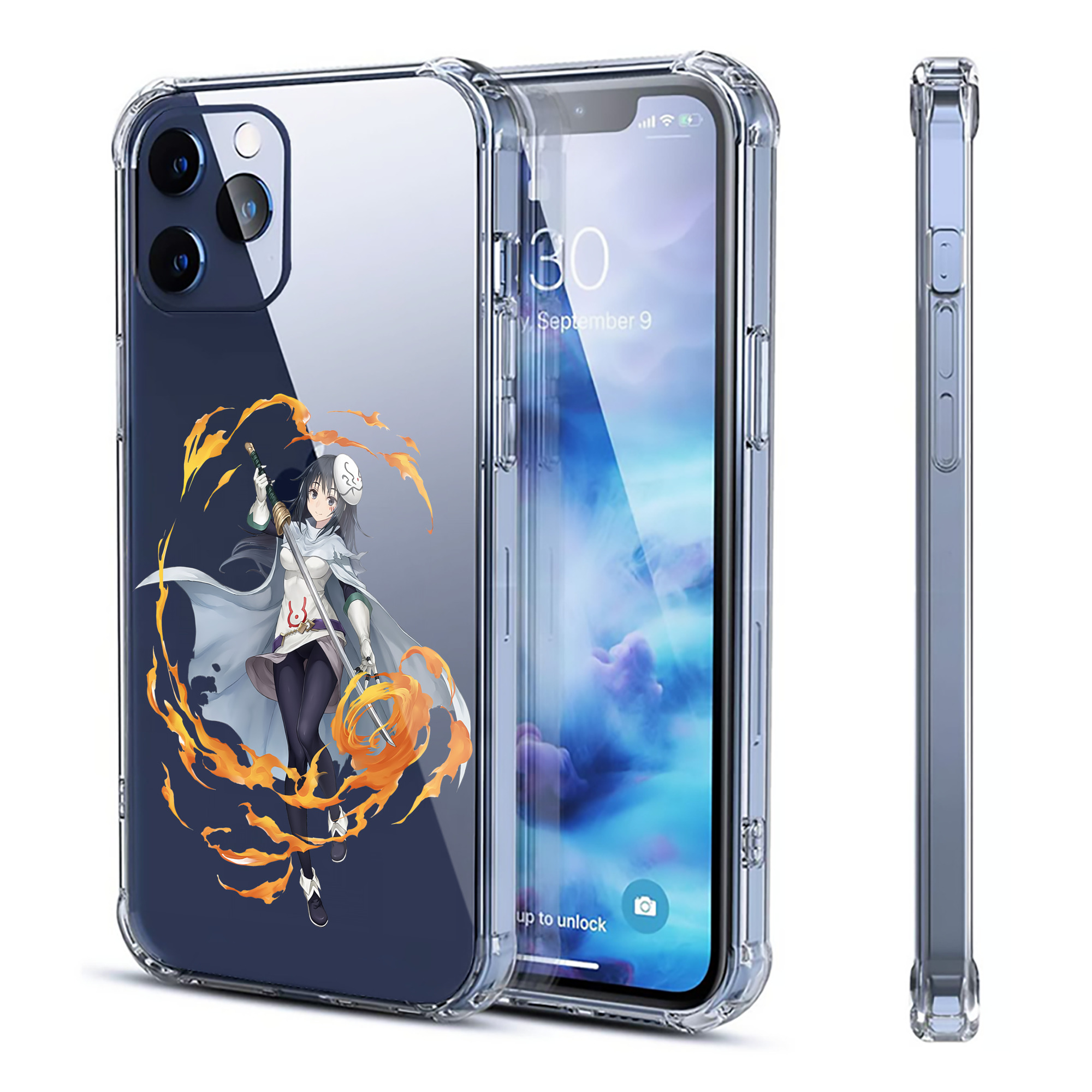 （画像用） 転スラ Regarding Reincarnated to Slime 【iPhone 12シリーズ対応】透明スマホケース（クリアソフトケース）